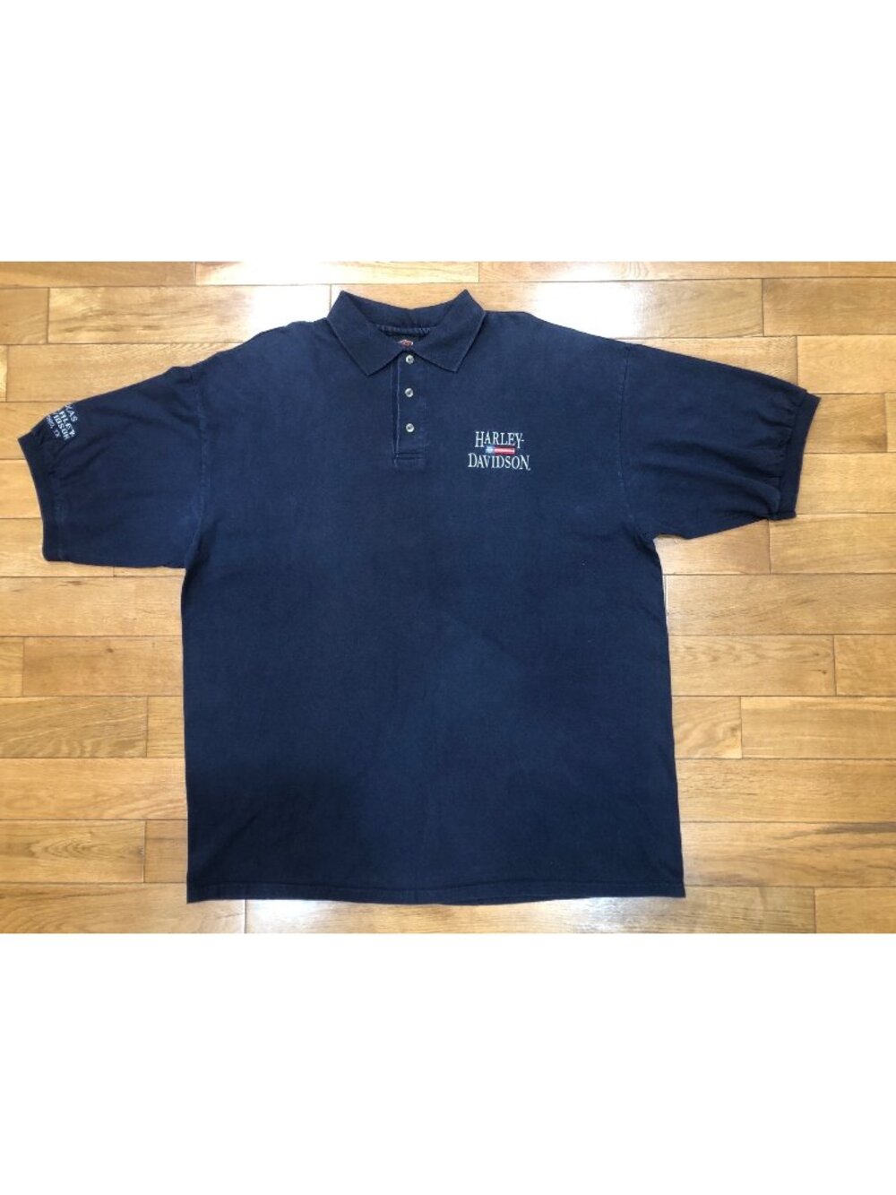 Harley-Davidson 100% Cotton Short Sleeve Navy Polo Size 2XL Classic Biker Casual